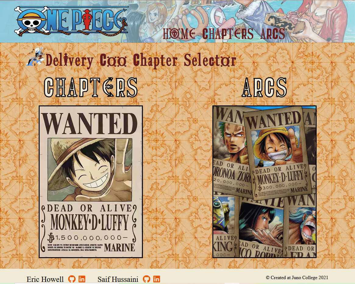 on load image of eric howell's site one piece chaptor selector
