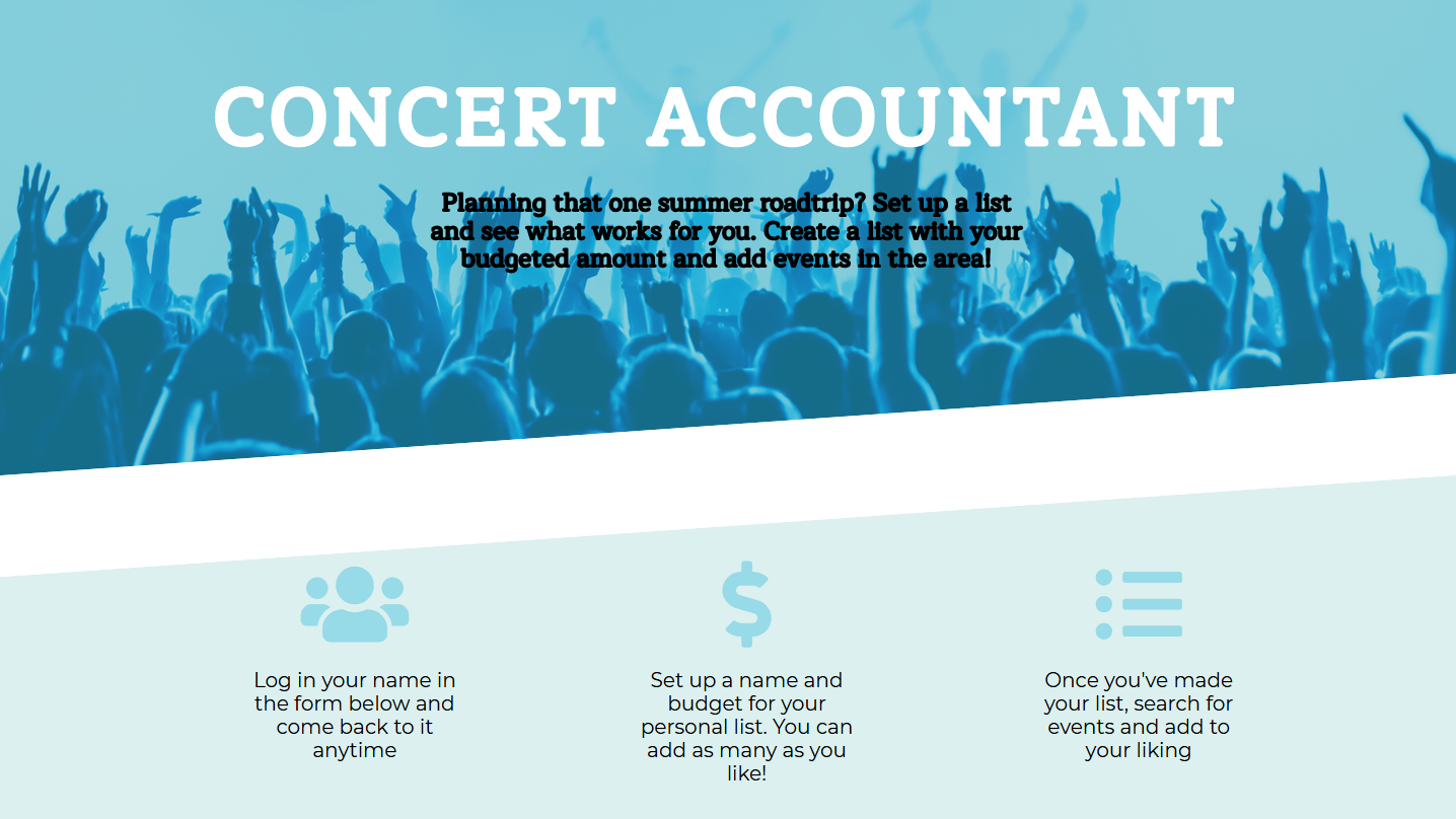 on load image of eric howell's site concert accountant